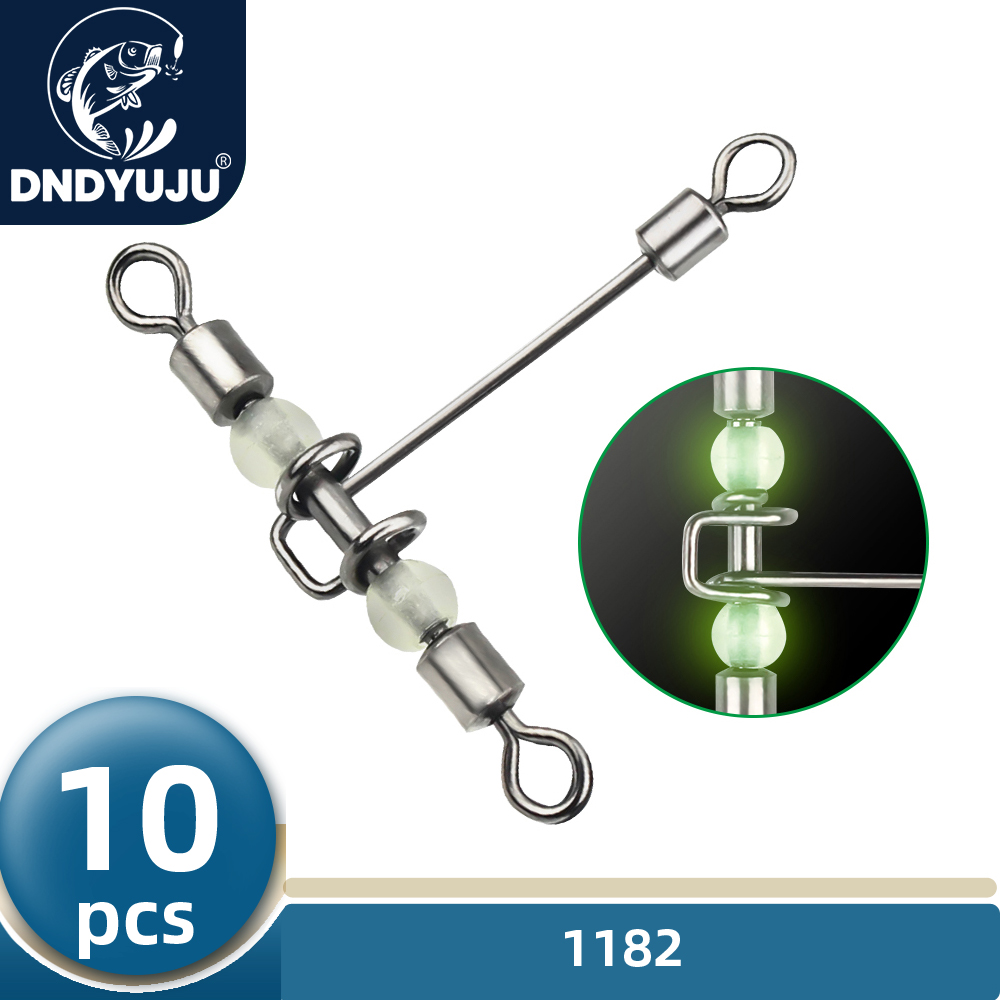 Fishing Hook Circle - DNDYUJU 10 Stück 3-Wege leuchtender T-förmiger