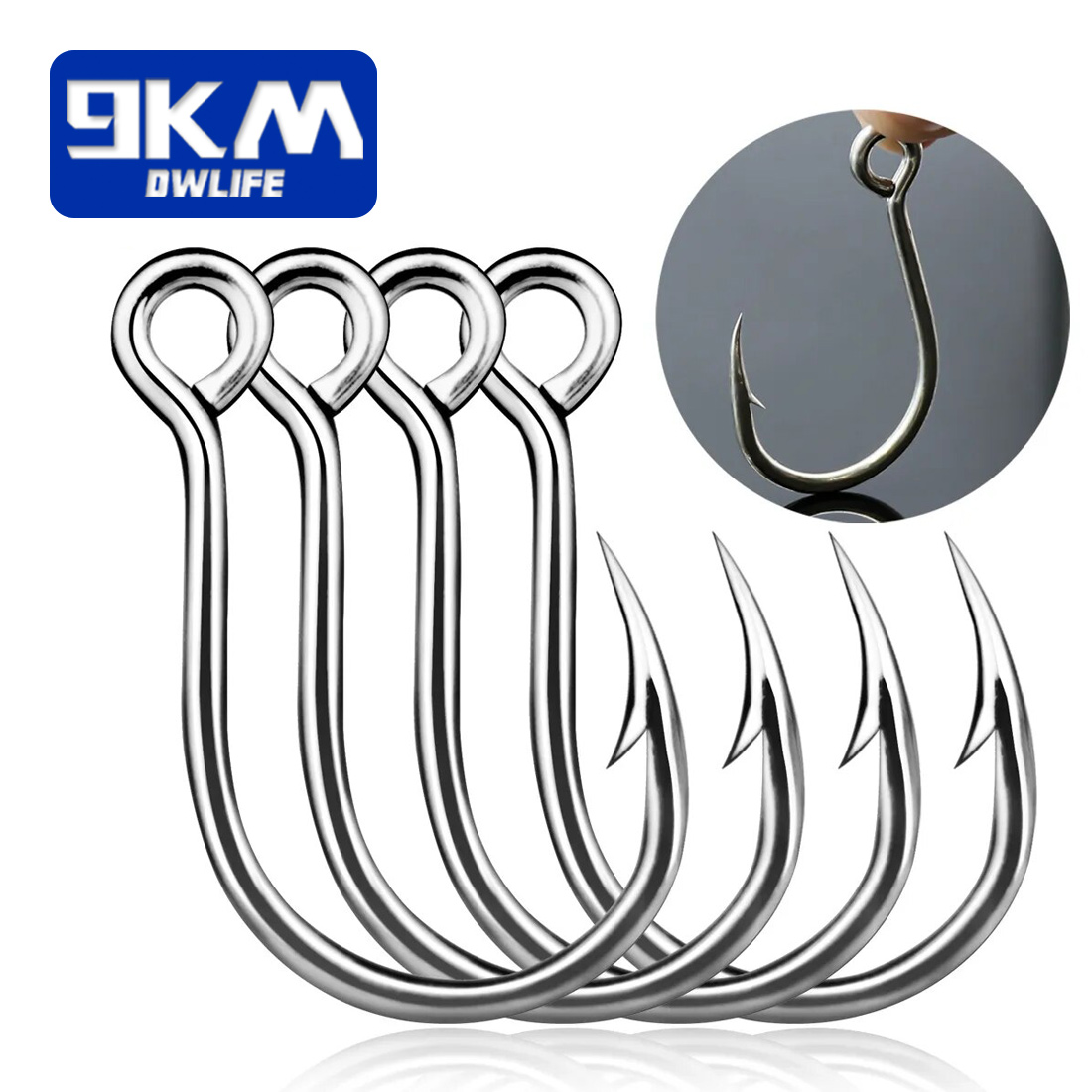 Fishing Hook Offset - 9KM Angelhaken 25Pcs Jig Haken Inline
