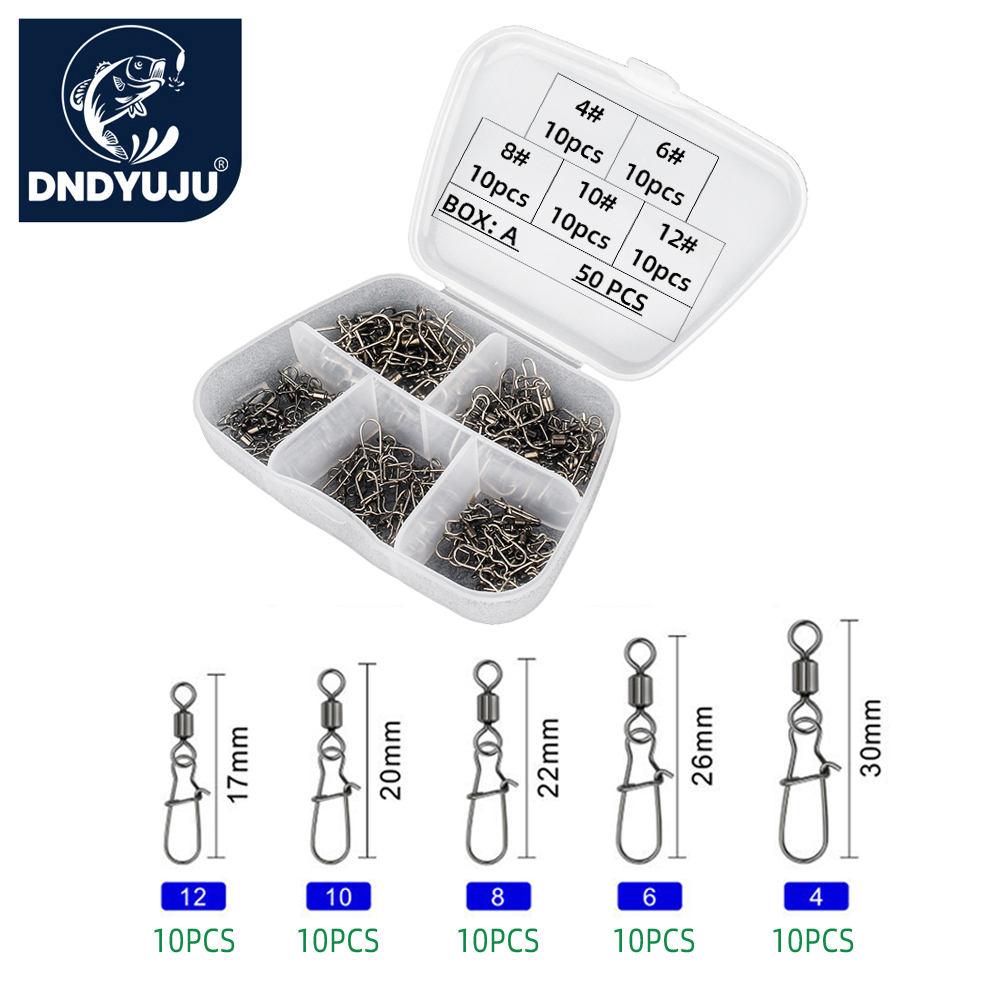 Fishing Hook Circle - DNDYUJU 50 stücke Edelstahl Angeln Stecker
