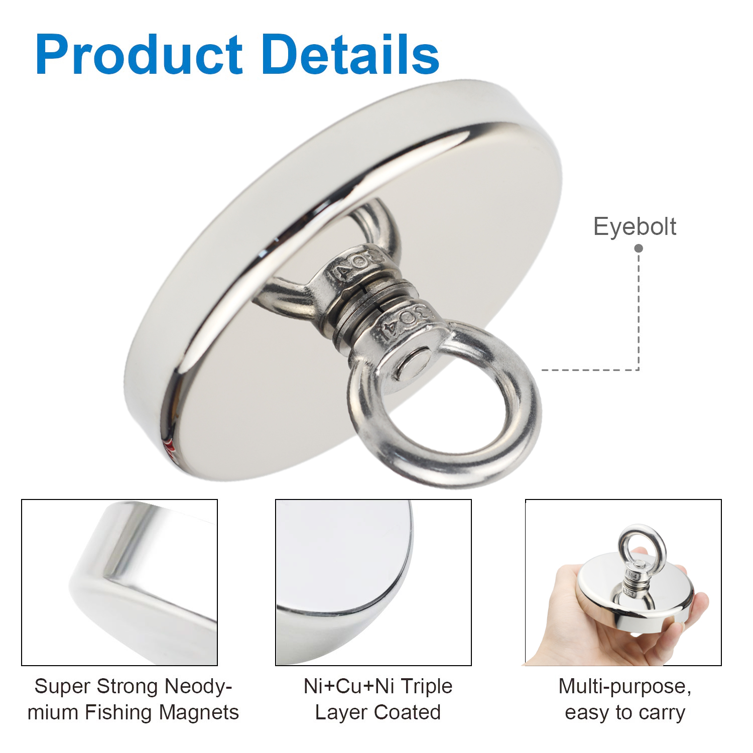 D90 Pull Max 350 kg Superstark – Fishing Hook Stainless Steel Bewertung und Preis