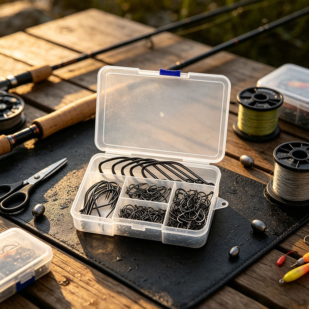 200-teiliges Angelhaken-Set in – Fishing Hook Circle Bewertung und Preis