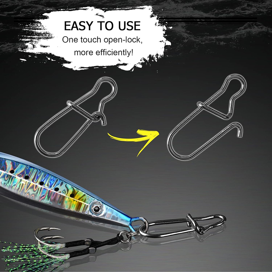 50 Stück Crankbait Snaps Edels – Fishing Hook Stainless Steel Bewertung und Preis