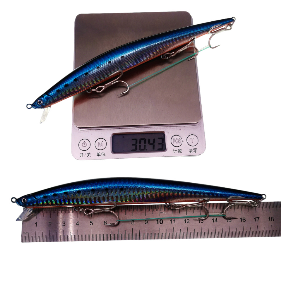 MUKUN 175mm 30g Weitwurf-Minno – Fishing Hook Treble Bewertung und Preis