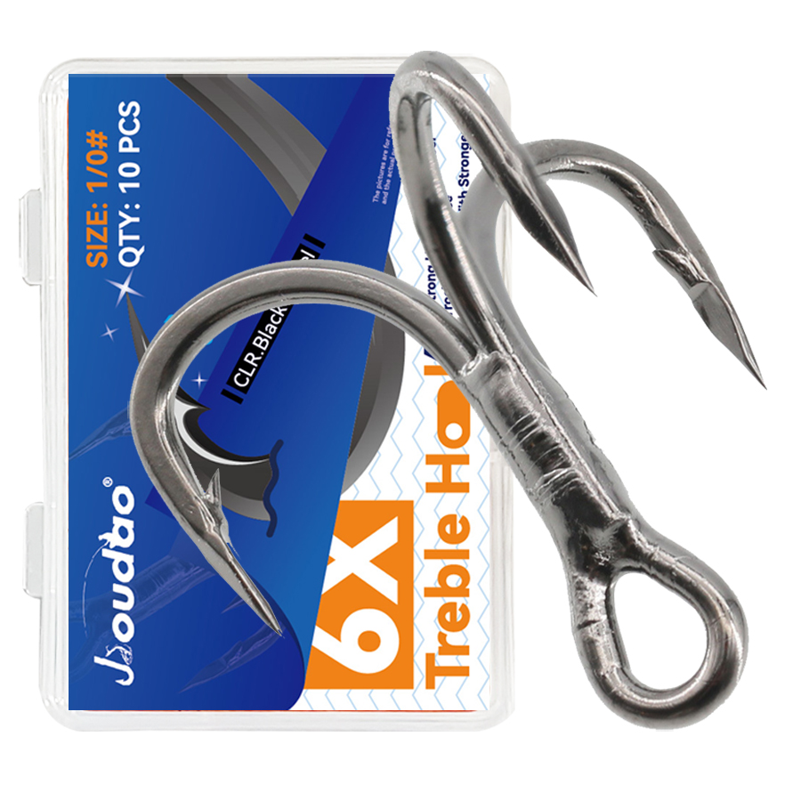 6 x Angel-Drillinge, schwarz,  – Fishing Hook Offset Bewertung und Preis