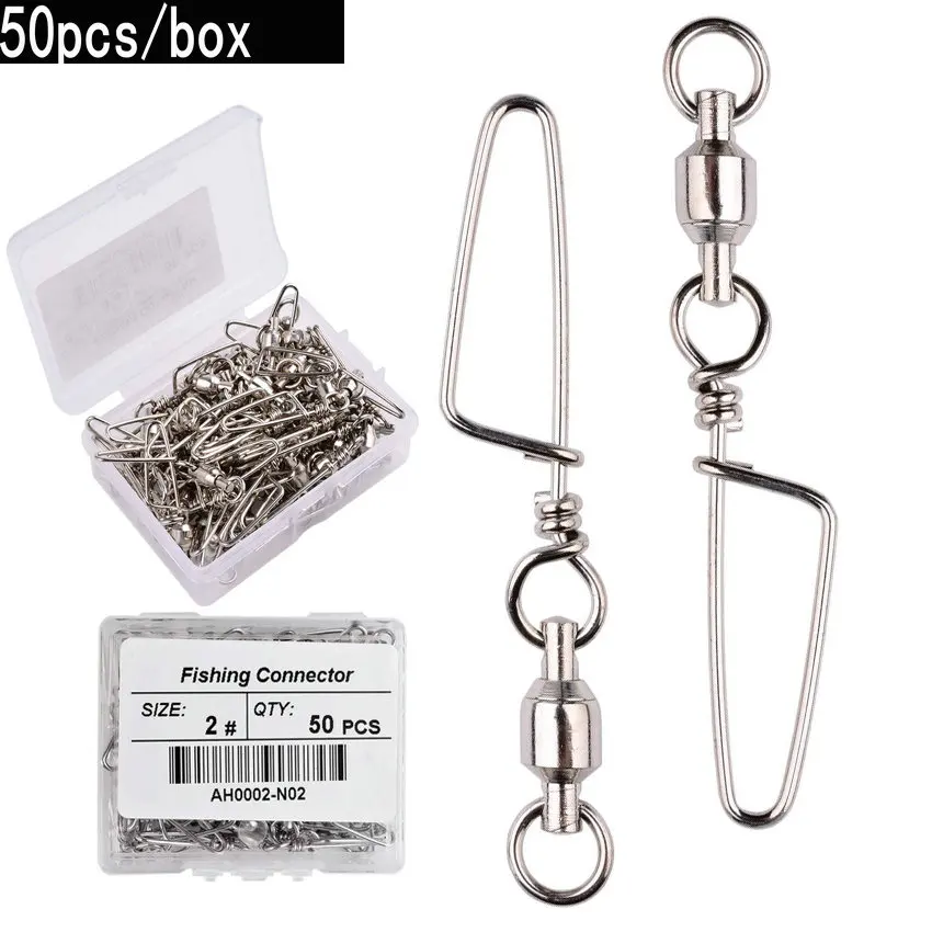 50 Stück Angel-Kugellager-Wirb – Fishing Hook Stainless Steel Bewertung und Preis